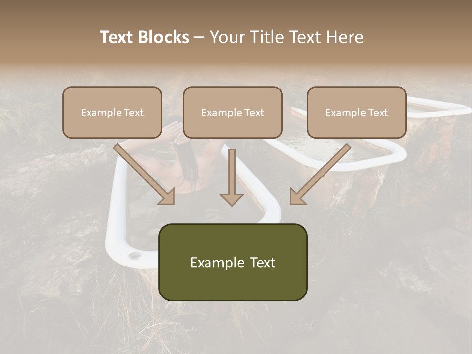 Bathtub Relaxation Alone PowerPoint Template