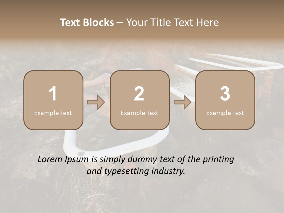 Bathtub Relaxation Alone PowerPoint Template