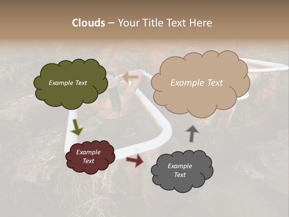 Bathtub Relaxation Alone PowerPoint Template