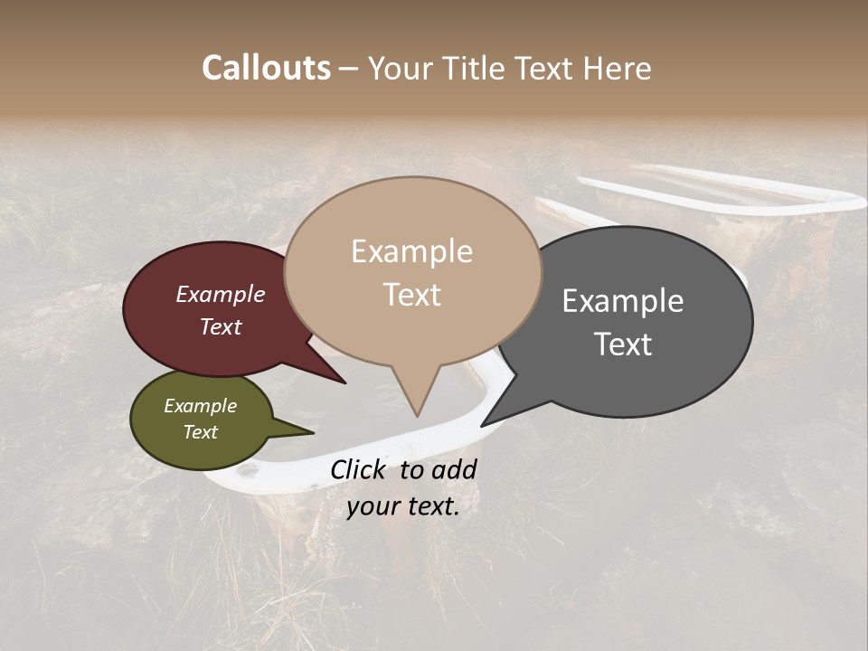 Bathtub Relaxation Alone PowerPoint Template