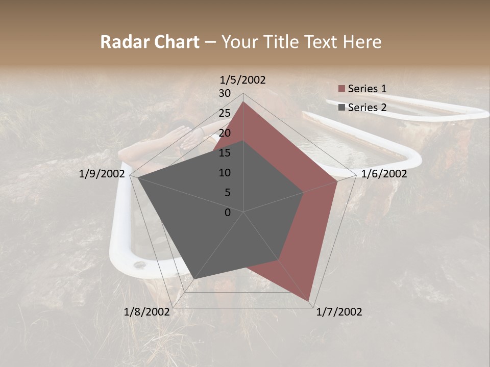 Bathtub Relaxation Alone PowerPoint Template