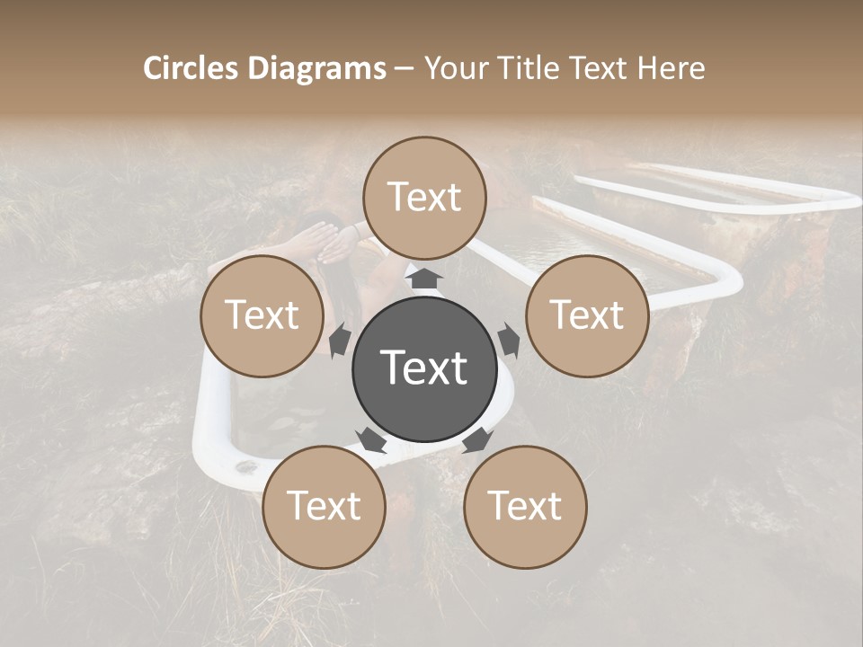 Bathtub Relaxation Alone PowerPoint Template