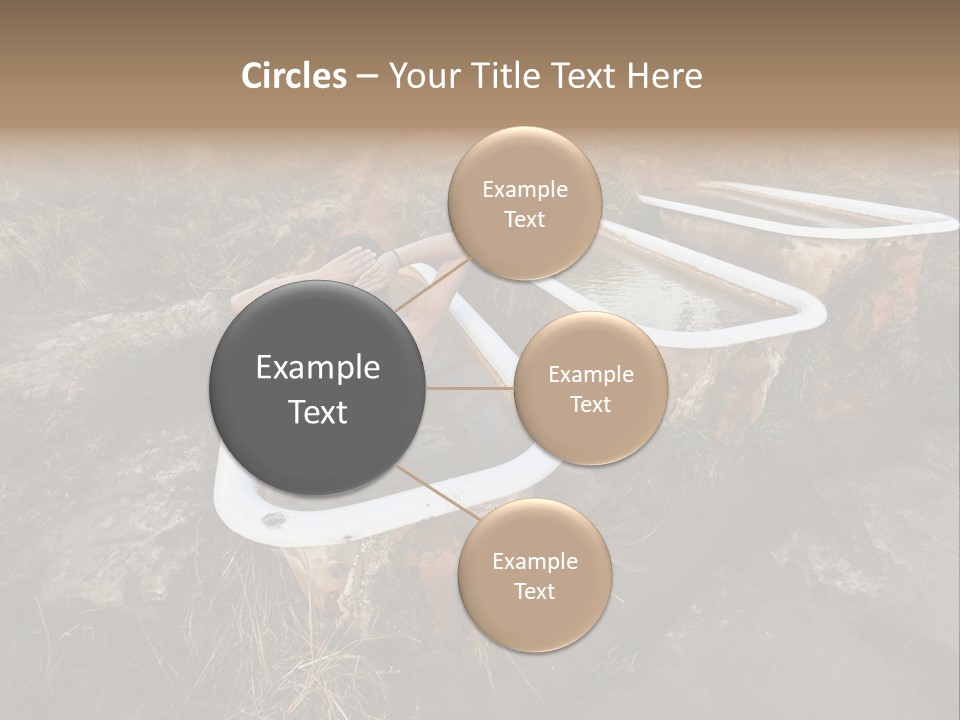Bathtub Relaxation Alone PowerPoint Template
