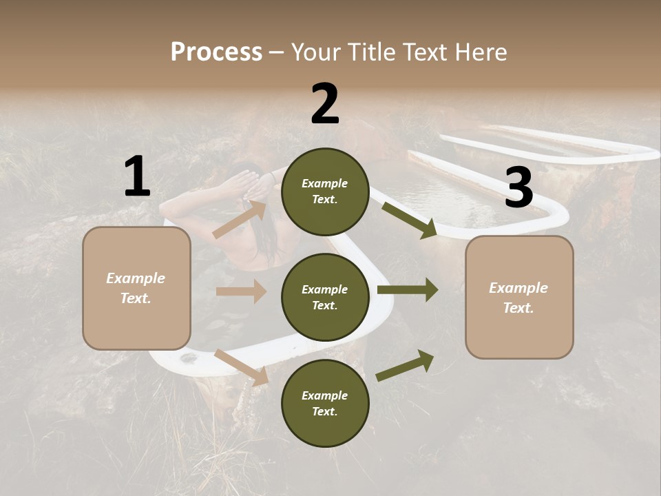 Bathtub Relaxation Alone PowerPoint Template