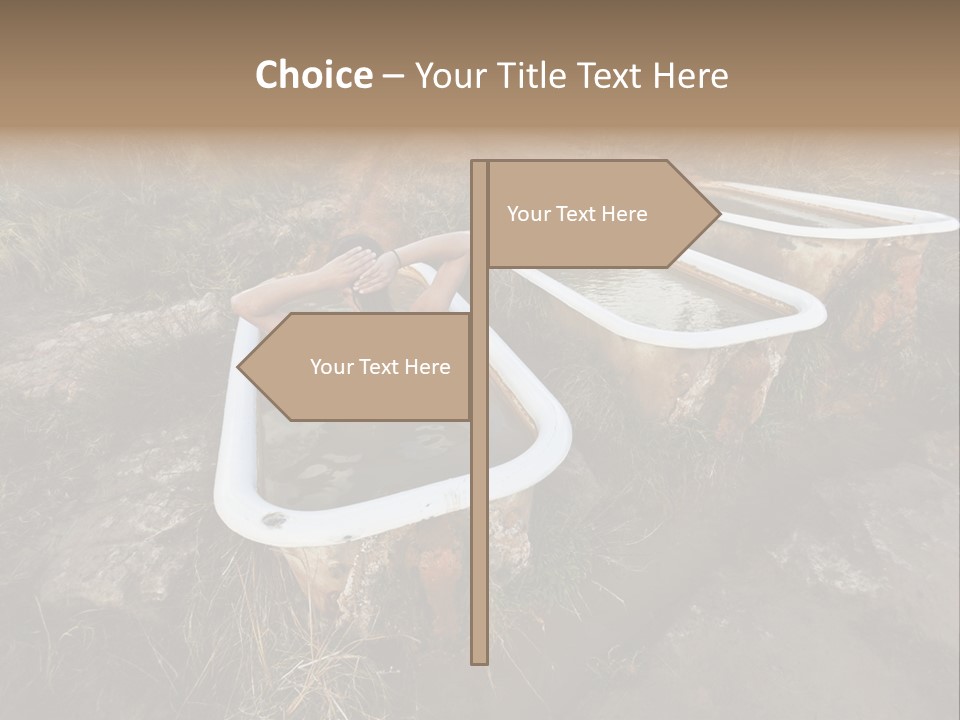 Bathtub Relaxation Alone PowerPoint Template