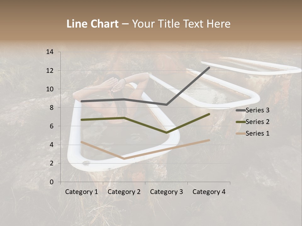 Bathtub Relaxation Alone PowerPoint Template