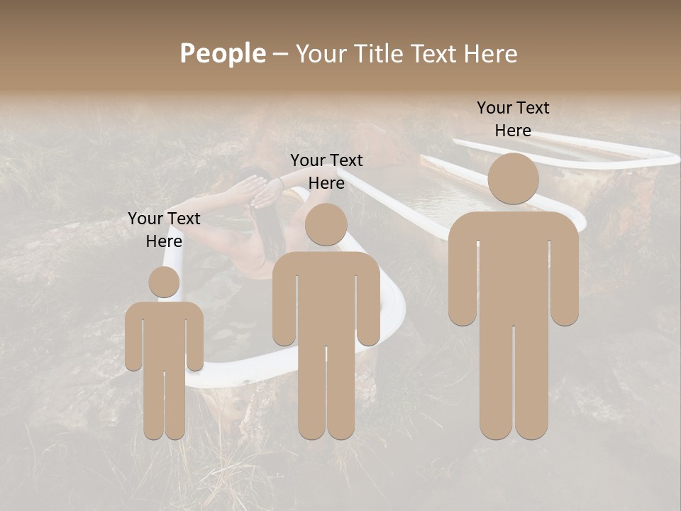 Bathtub Relaxation Alone PowerPoint Template