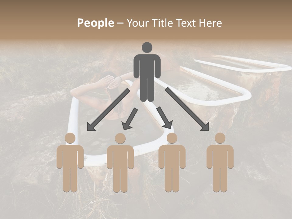 Bathtub Relaxation Alone PowerPoint Template