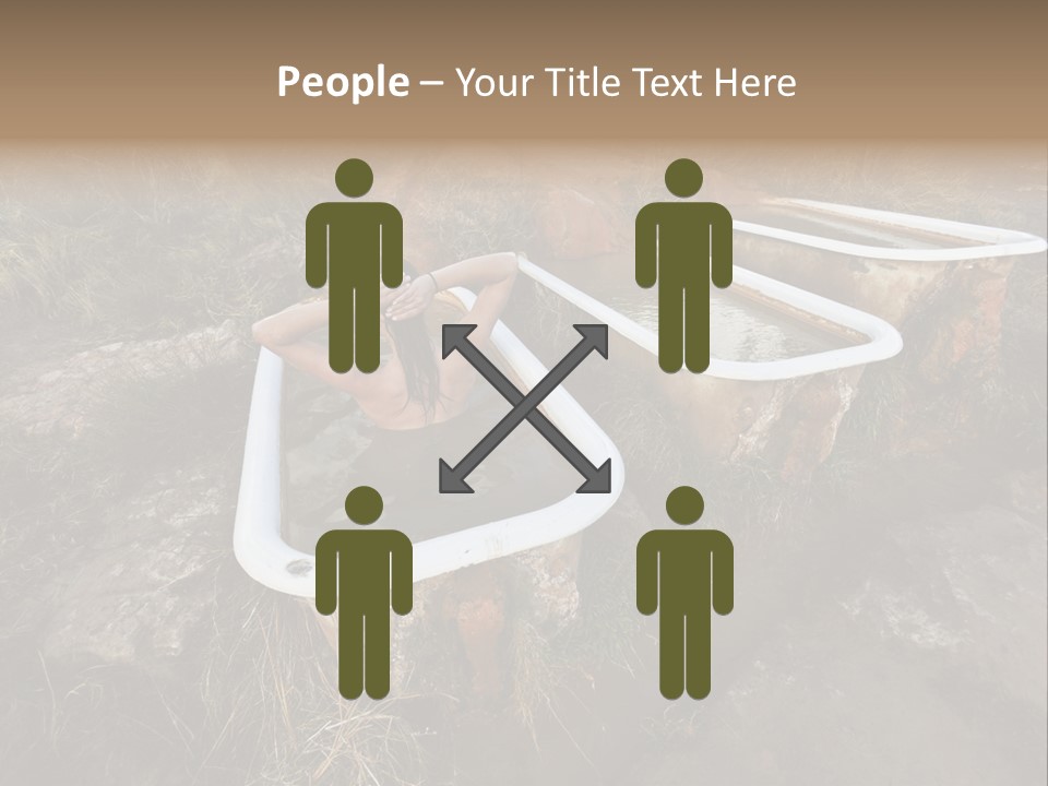 Bathtub Relaxation Alone PowerPoint Template
