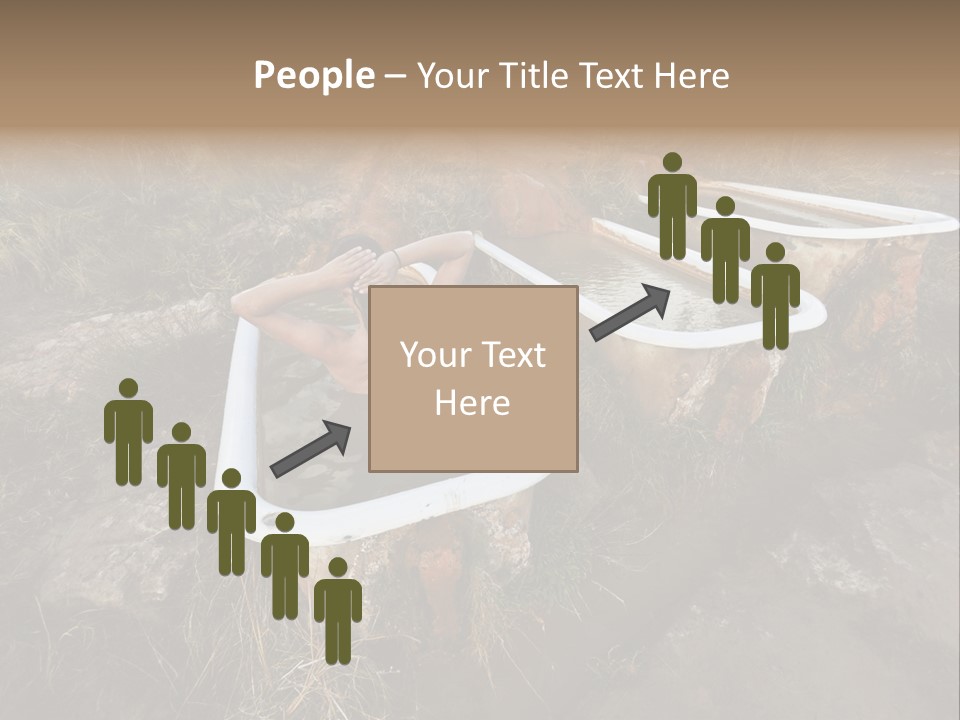 Bathtub Relaxation Alone PowerPoint Template