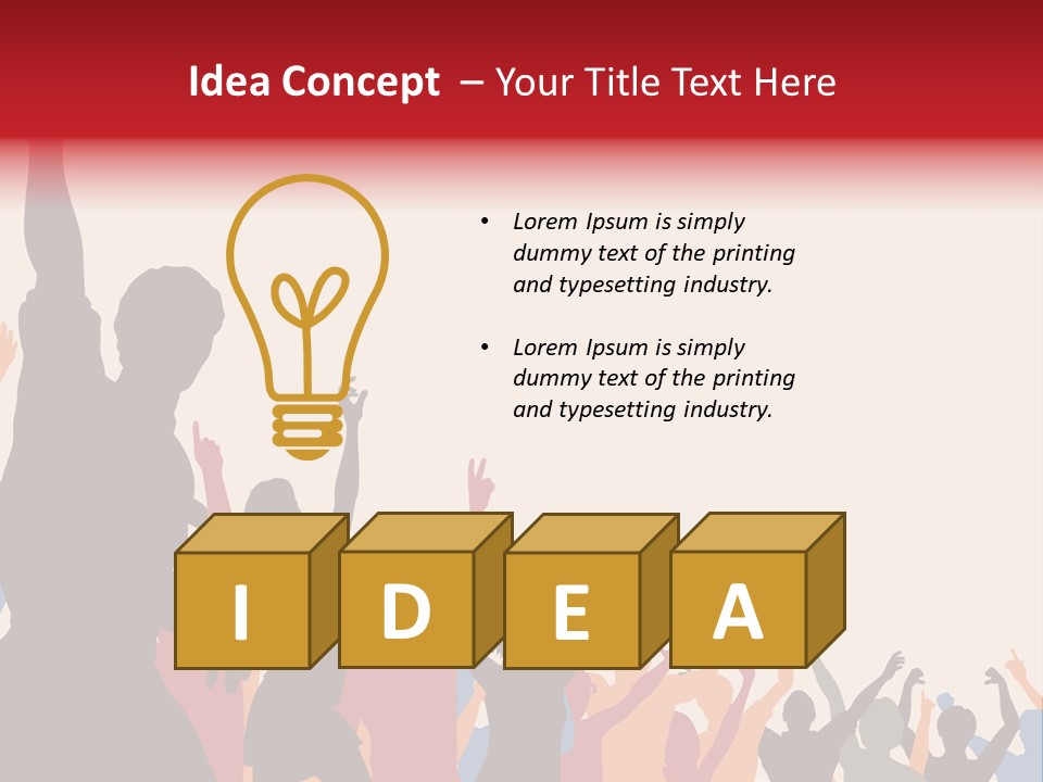 Body Copy Space Concert PowerPoint Template