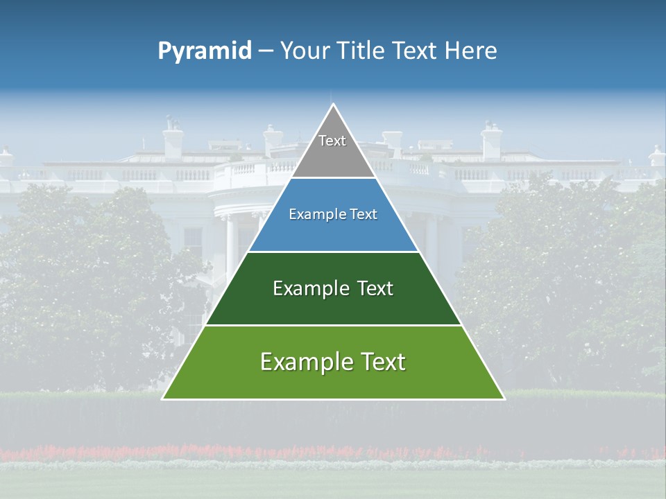 Sky Fountain Flag PowerPoint Template