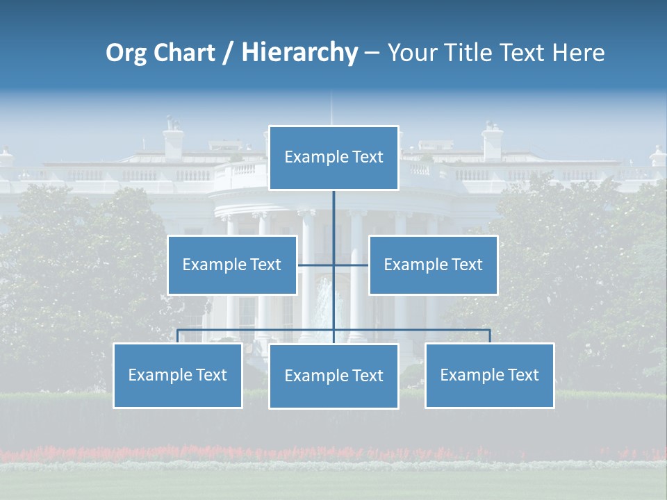 Sky Fountain Flag PowerPoint Template