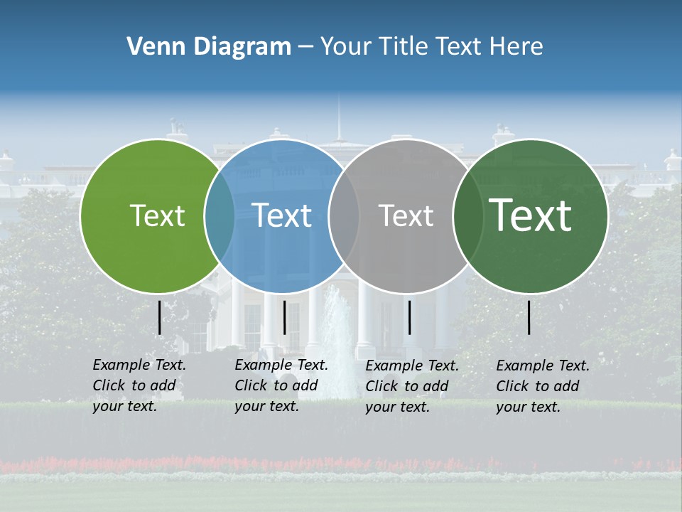 Sky Fountain Flag PowerPoint Template