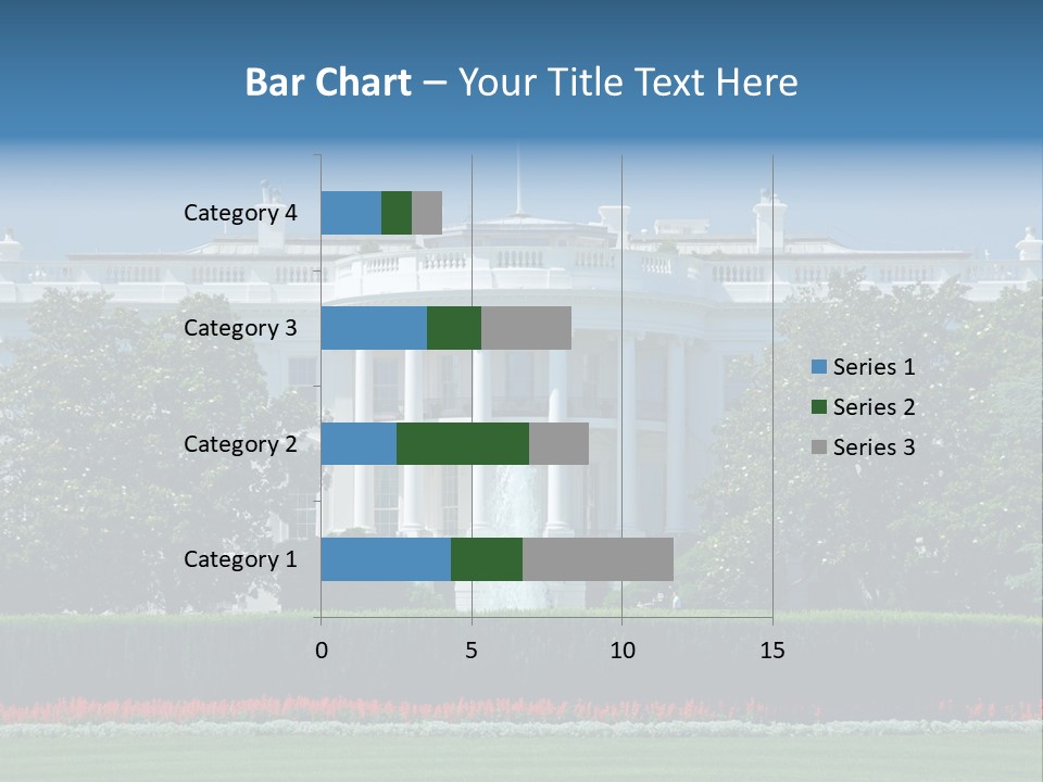 Sky Fountain Flag PowerPoint Template