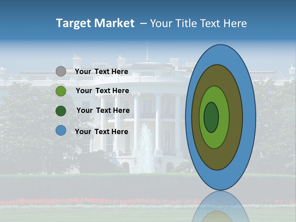 Sky Fountain Flag PowerPoint Template