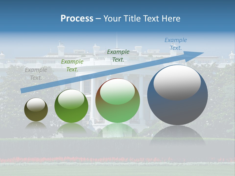 Sky Fountain Flag PowerPoint Template