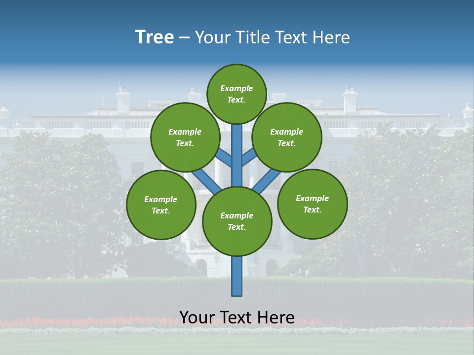 Sky Fountain Flag PowerPoint Template