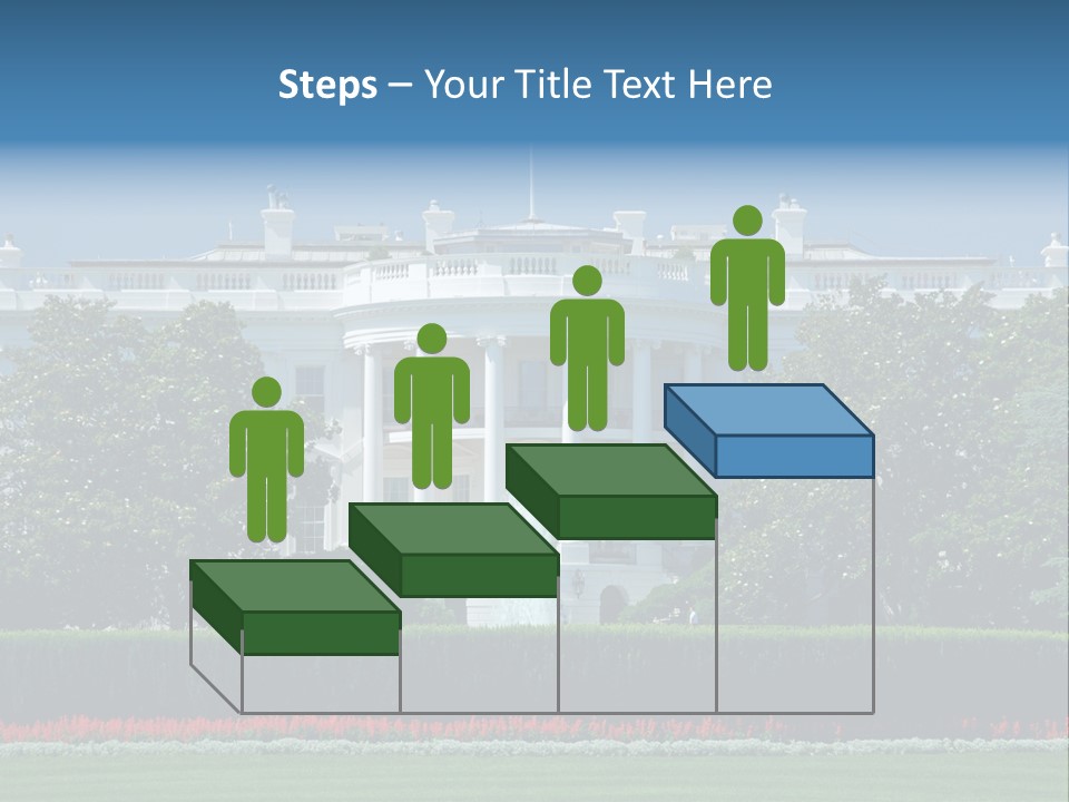 Sky Fountain Flag PowerPoint Template