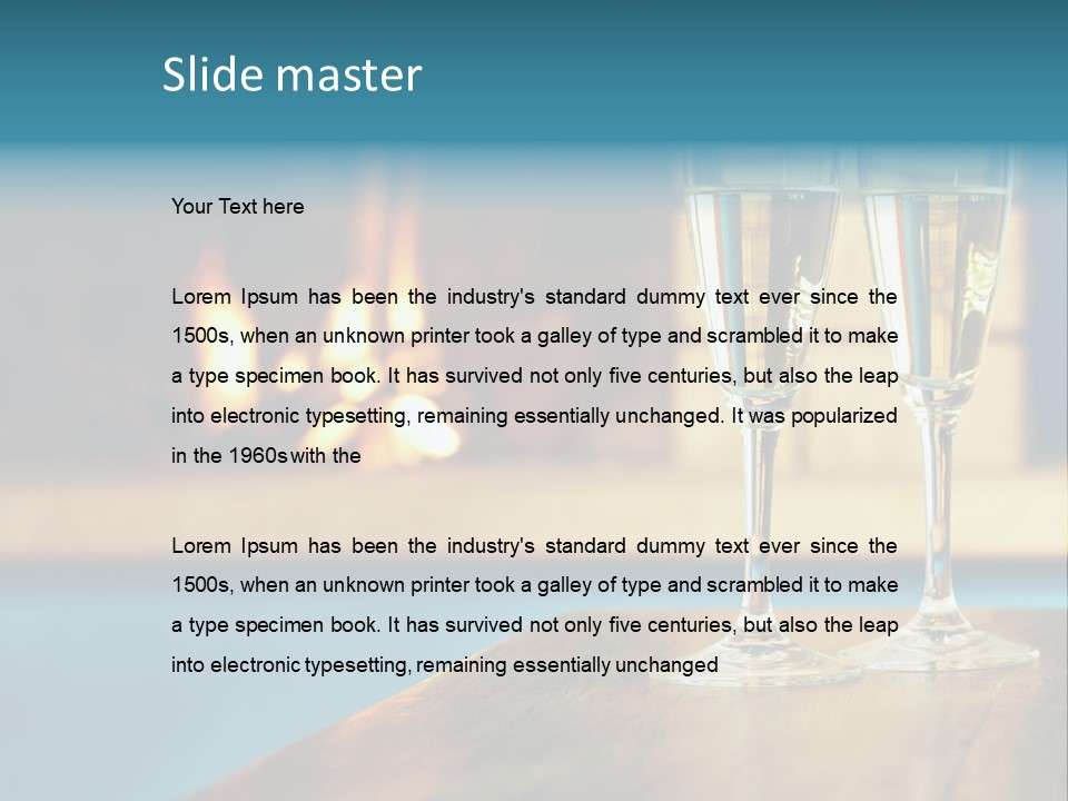 People Glass Beverage PowerPoint Template