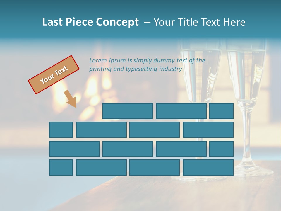 People Glass Beverage PowerPoint Template