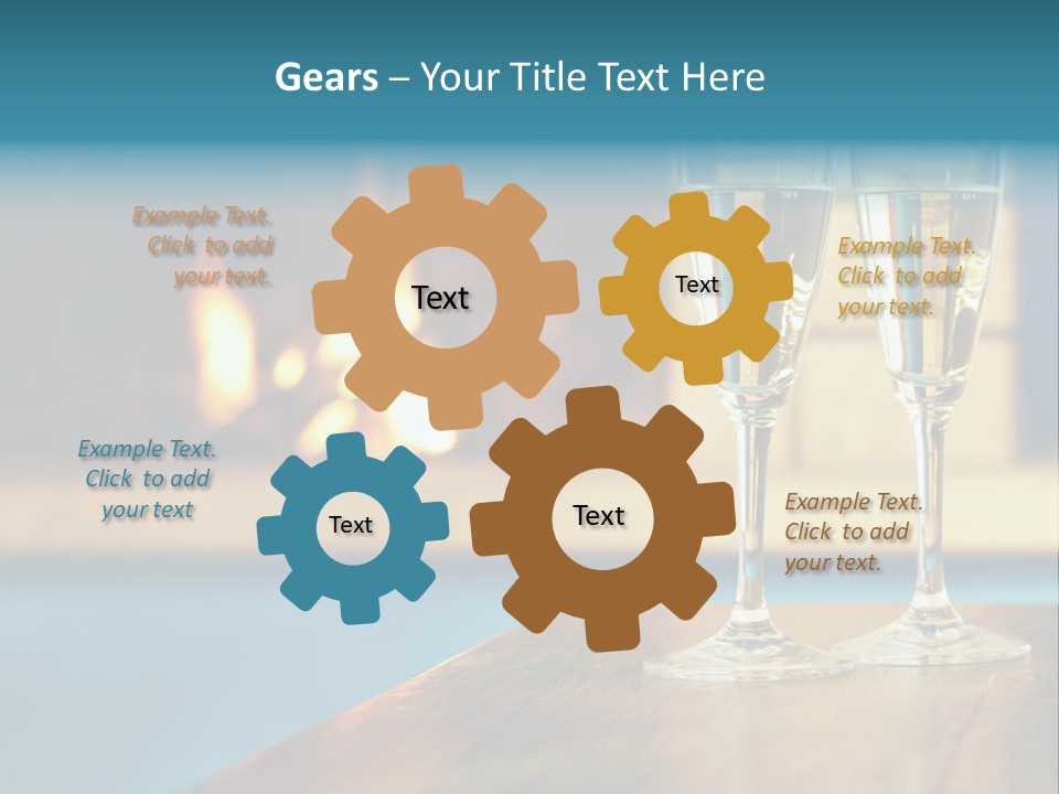 People Glass Beverage PowerPoint Template