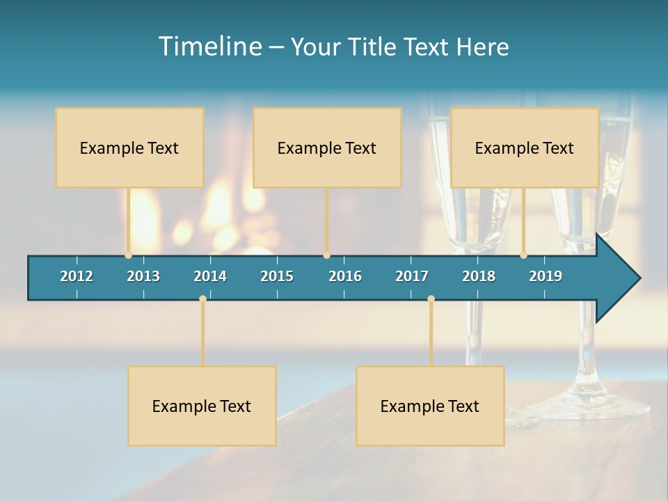 People Glass Beverage PowerPoint Template