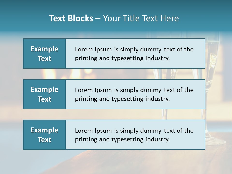 People Glass Beverage PowerPoint Template