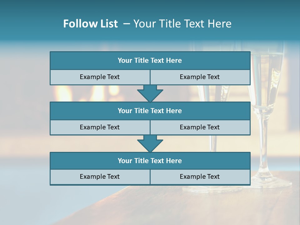 People Glass Beverage PowerPoint Template