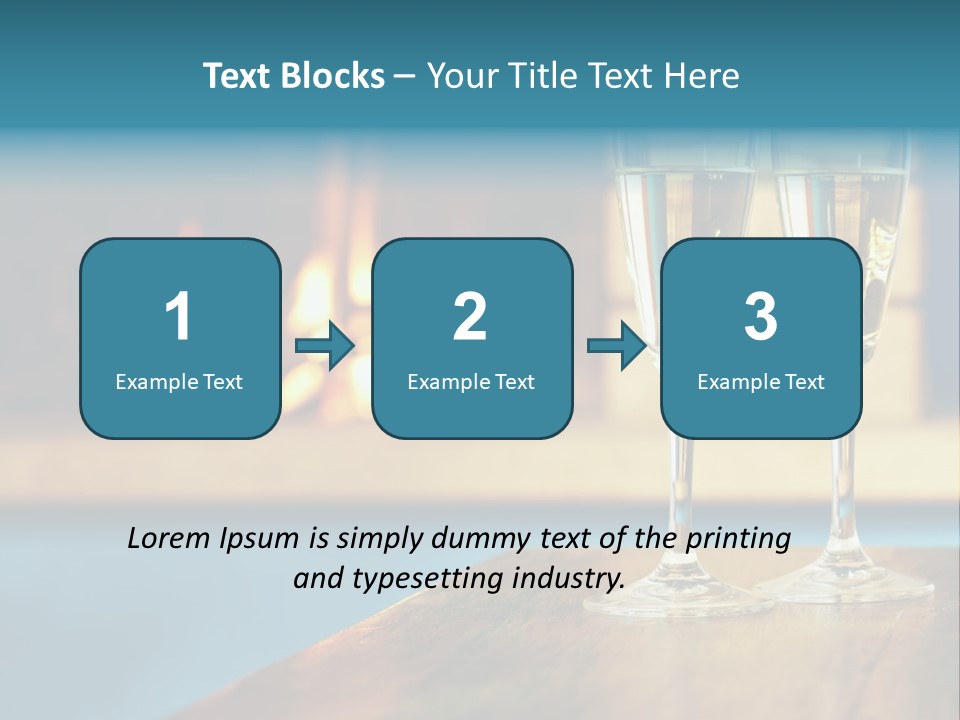 People Glass Beverage PowerPoint Template