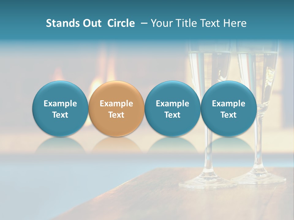 People Glass Beverage PowerPoint Template