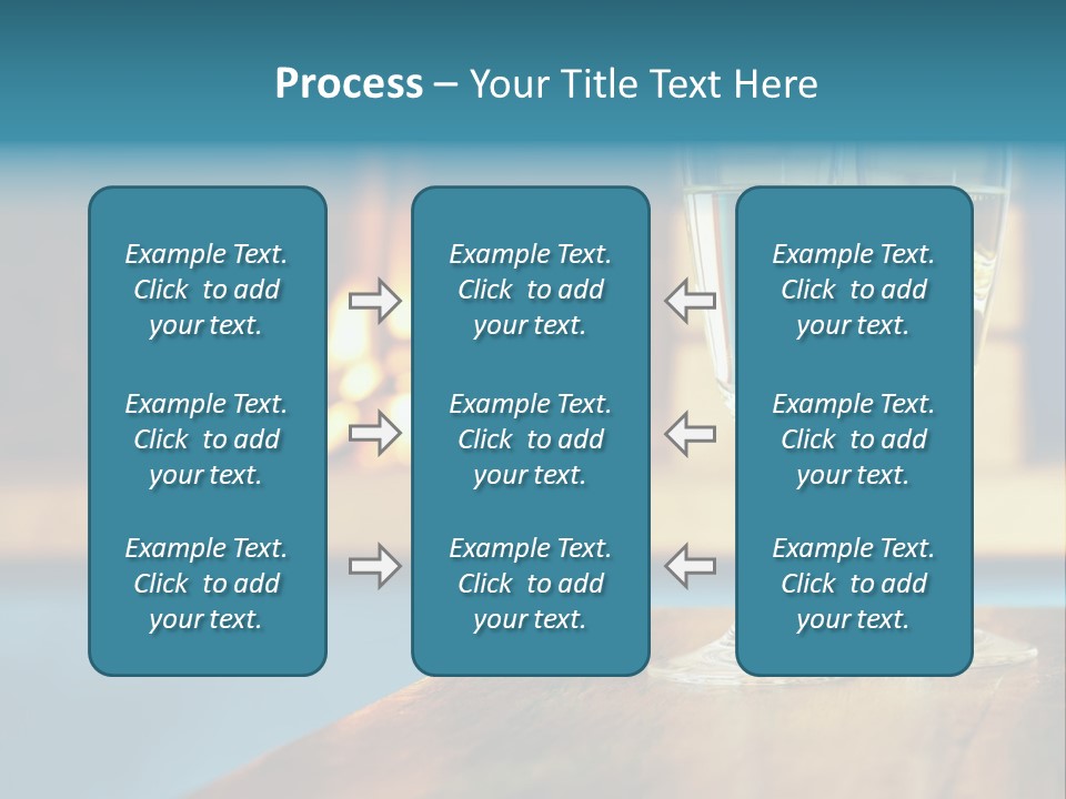 People Glass Beverage PowerPoint Template