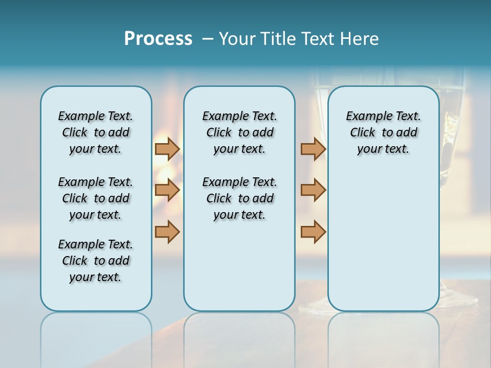 People Glass Beverage PowerPoint Template