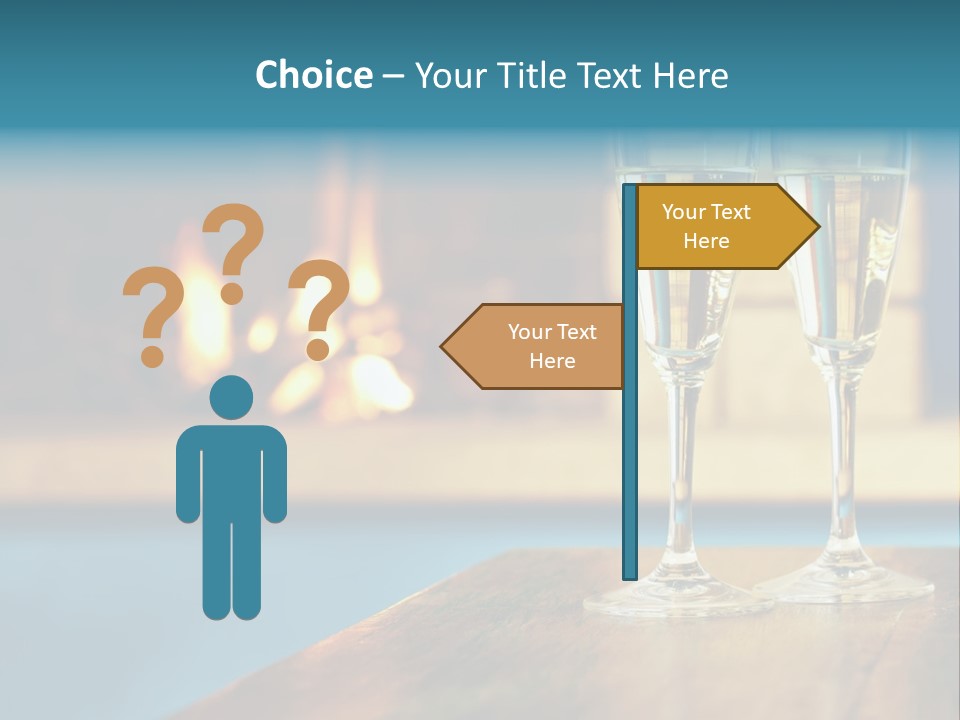 People Glass Beverage PowerPoint Template