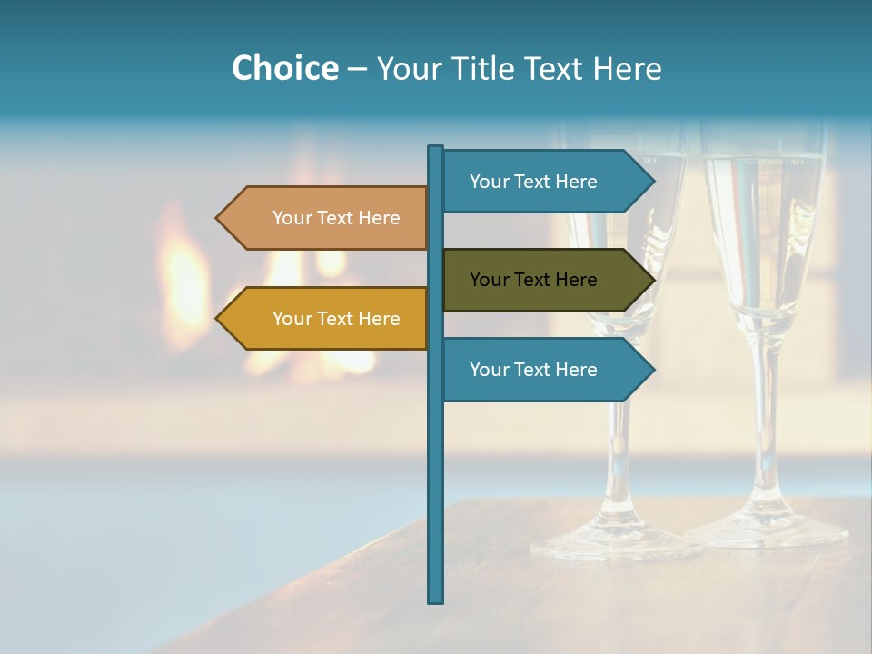 People Glass Beverage PowerPoint Template