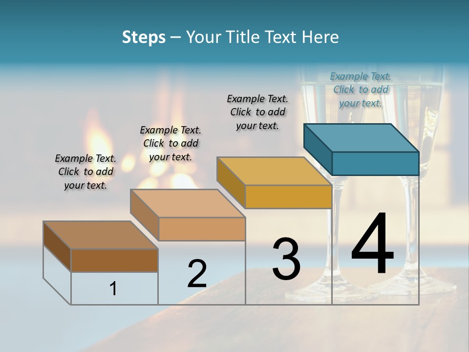 People Glass Beverage PowerPoint Template