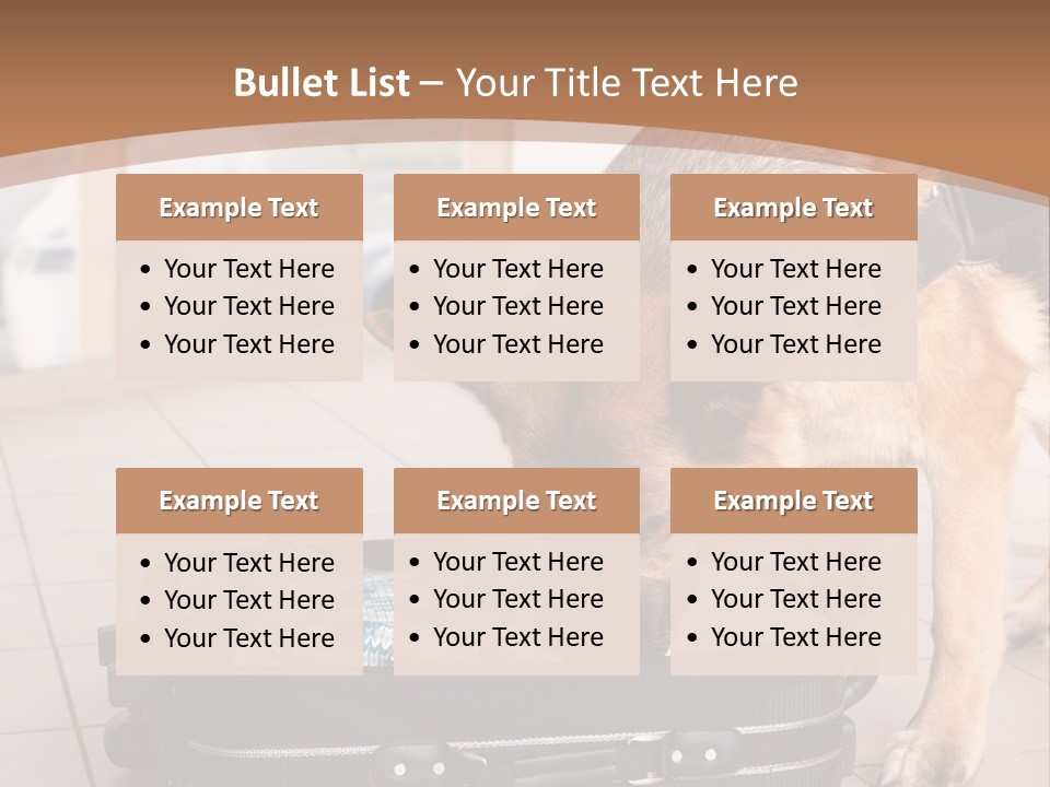 Case Bomb Sniff PowerPoint Template