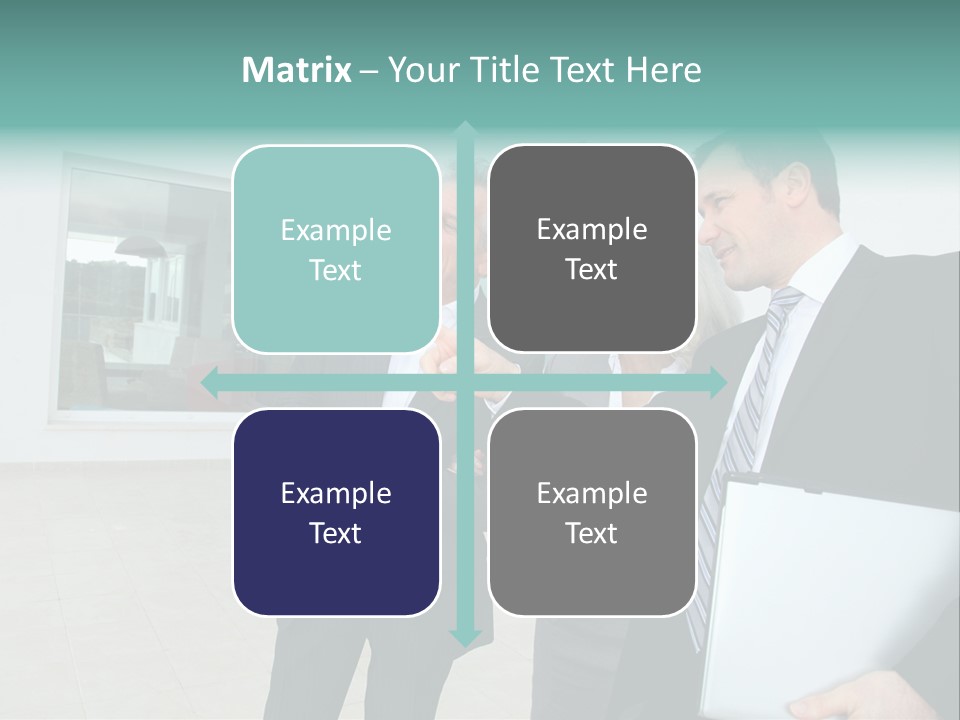 Woman Senior Showing PowerPoint Template