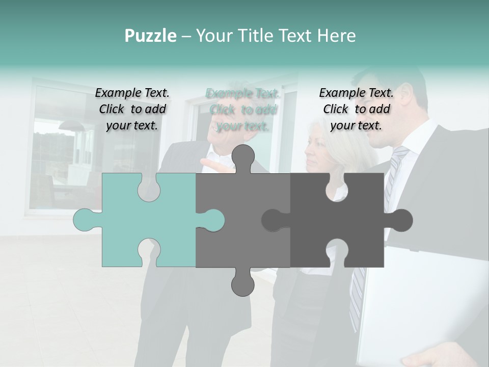 Woman Senior Showing PowerPoint Template