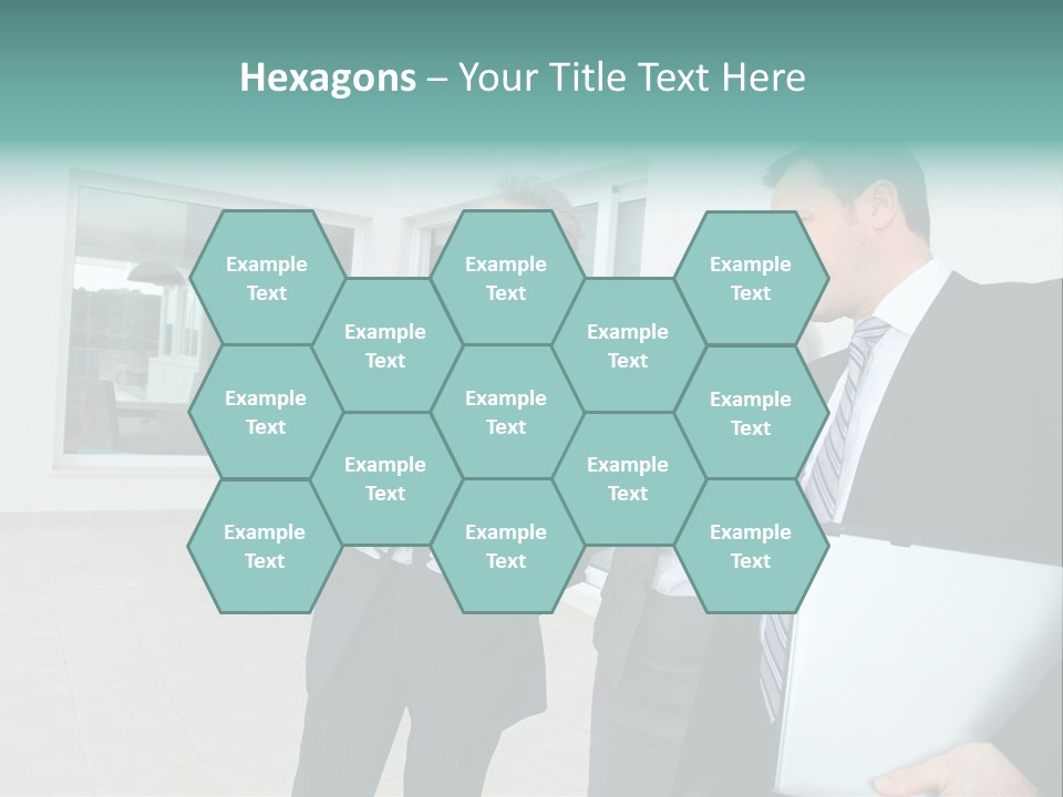 Woman Senior Showing PowerPoint Template