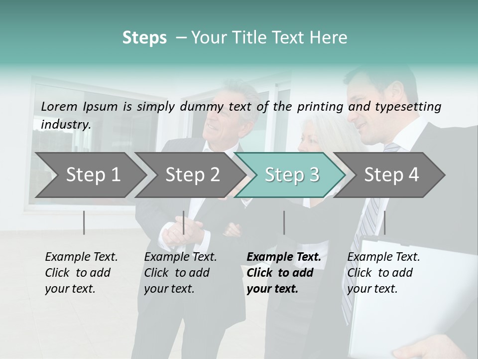 Woman Senior Showing PowerPoint Template