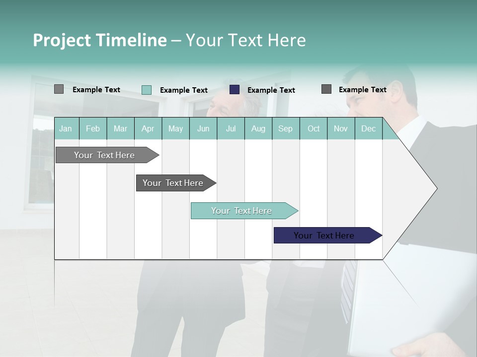 Woman Senior Showing PowerPoint Template