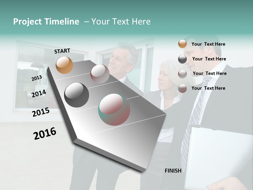 Woman Senior Showing PowerPoint Template