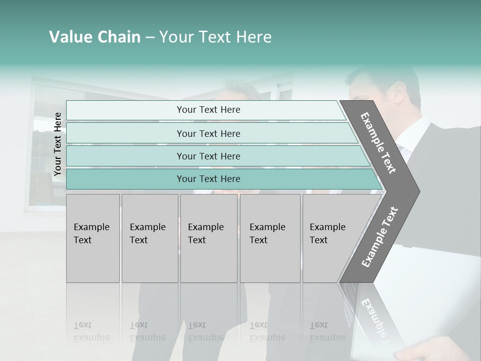 Woman Senior Showing PowerPoint Template