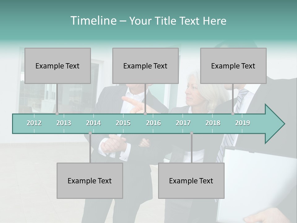 Woman Senior Showing PowerPoint Template