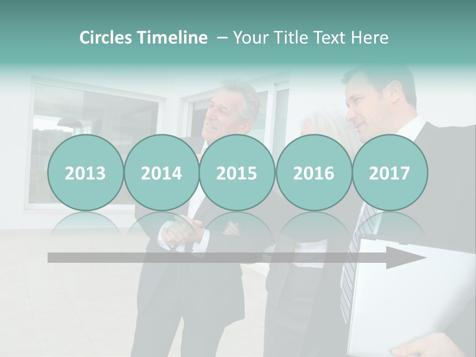 Woman Senior Showing PowerPoint Template