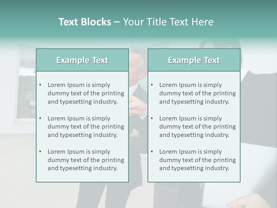 Woman Senior Showing PowerPoint Template
