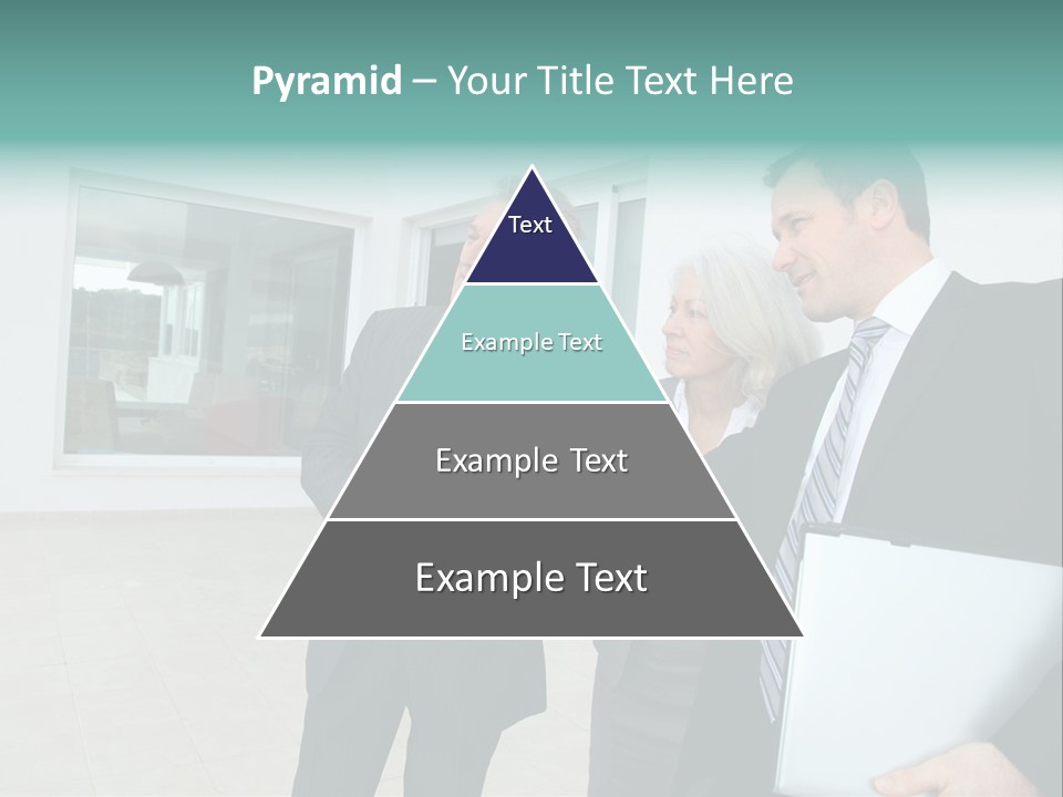 Woman Senior Showing PowerPoint Template