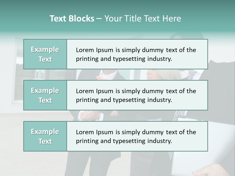 Woman Senior Showing PowerPoint Template