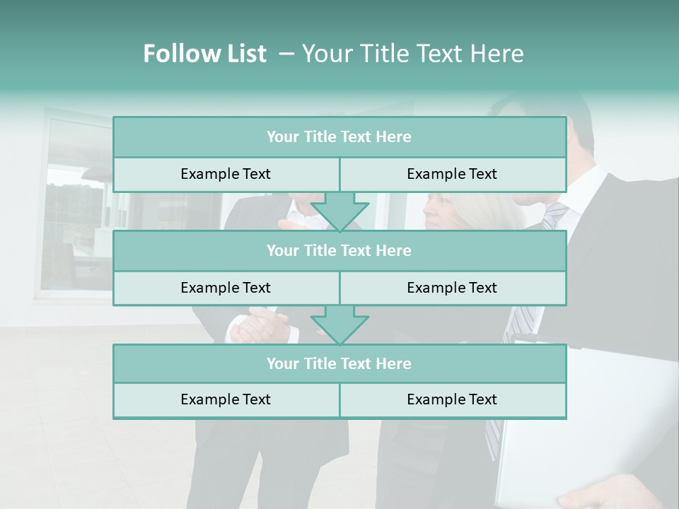 Woman Senior Showing PowerPoint Template